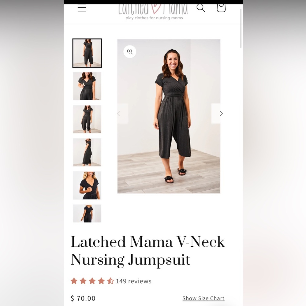 Latched Mama nursing jumpsuit